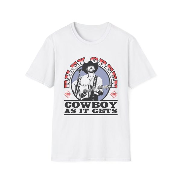 Riley Green Cowboy As It Gets Raglan Unisex Softstyle T-Shirt