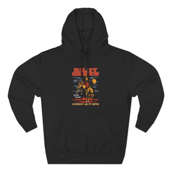 Riley Green Cowboy As It Gets Tour Three-Panel Fleece Hoodie