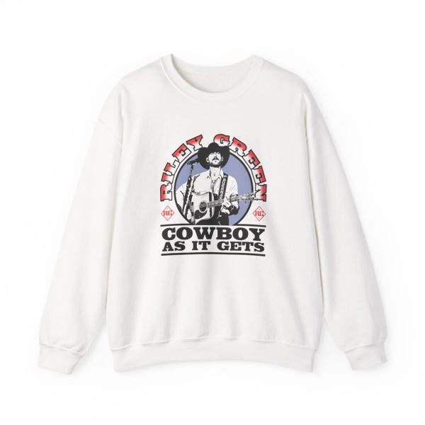 Riley Green Cowboy As It Gets Raglan Unisex Heavy Blend™ Crewneck Sweatshirt
