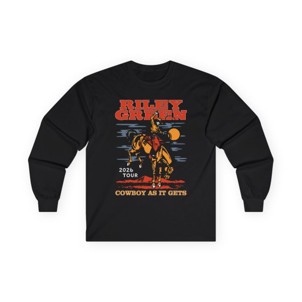 Riley Green Cowboy As It Gets Tour Unisex Ultra Cotton Long Sleeve Tee